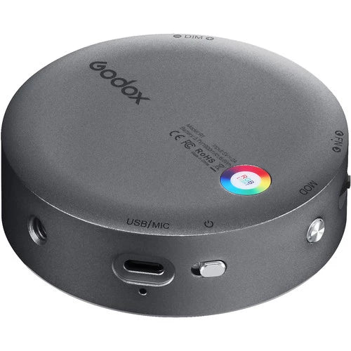 Godox R1 Round Mini LED RGB Creative Light Dark Grey