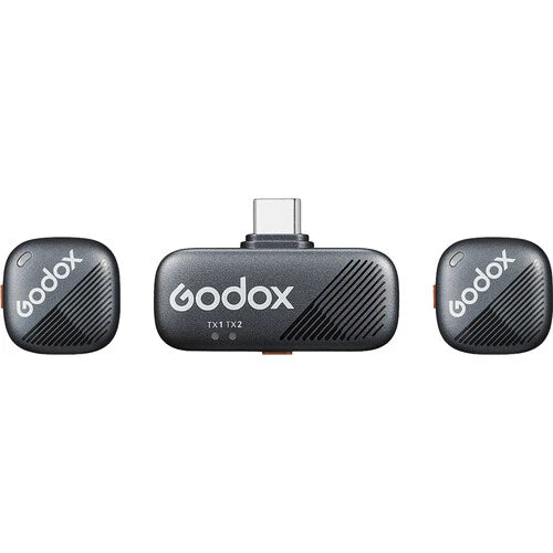 Godox Cube-SC 2-Person Wireless Microphone System with USB-C Connector for Mobile Devices
