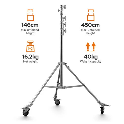 Godox SA5045 Heavy Duty Steel Roller Stand (450cm)