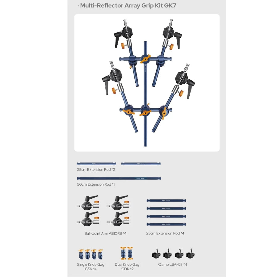 Godox Knowled GK7 Multi Reflector Array Grip Kit for Liteflow