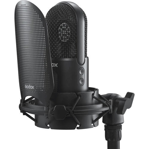 Godox UMic10 Cardioid Condenser USB Microphone (Pop FIlter+Shock Mount)