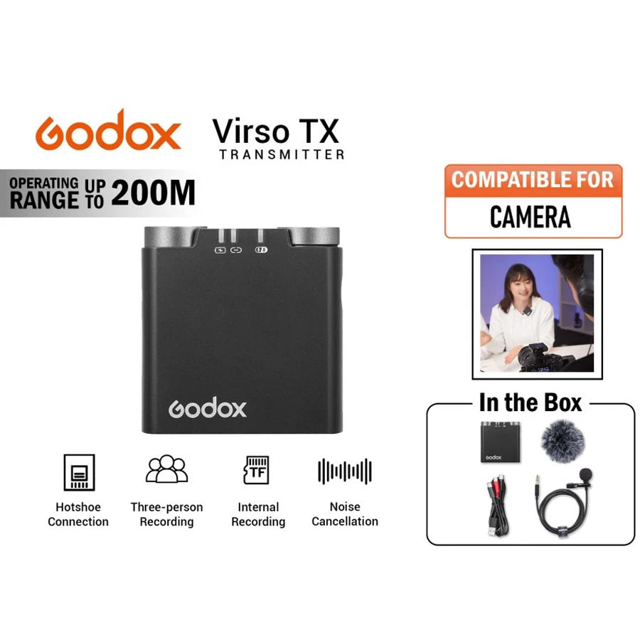 Godox Virso Tx 2.4G Wireless Microphone Transmitter