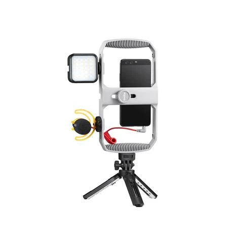 Godox VK1-AX Vlogging Kit-1 with LED6R LED Light (3.5mm Universal TRRS)