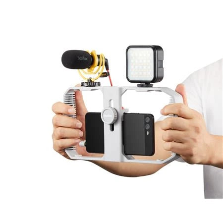 Godox VK1-AX Vlogging Kit-1 with LED6R LED Light (3.5mm Universal TRRS)