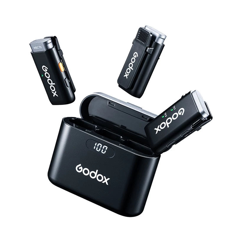Godox WEC Kit-2 Wireless Microphone System for Camera (2.4GHz)