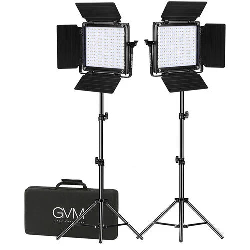 GVM 800D-RGB LED LIGHT PANEL (2-LIGHT KIT)