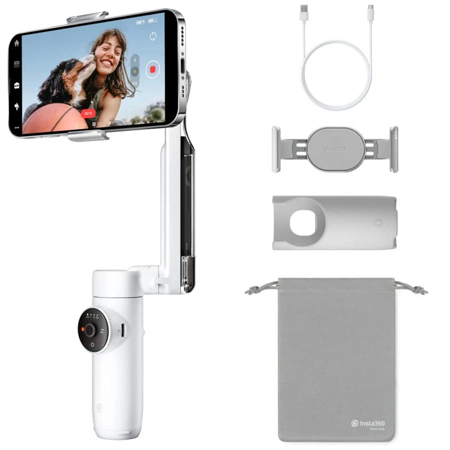 Insta360 Flow Smartphone Gimbal Stabilizer (White)