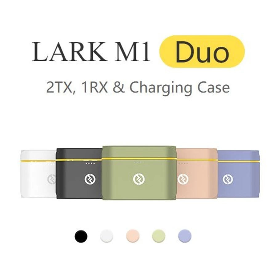 Hollyland LARK M1 DUO 2-Person Wireless Microphone System (2.4 GHz) Mint Green