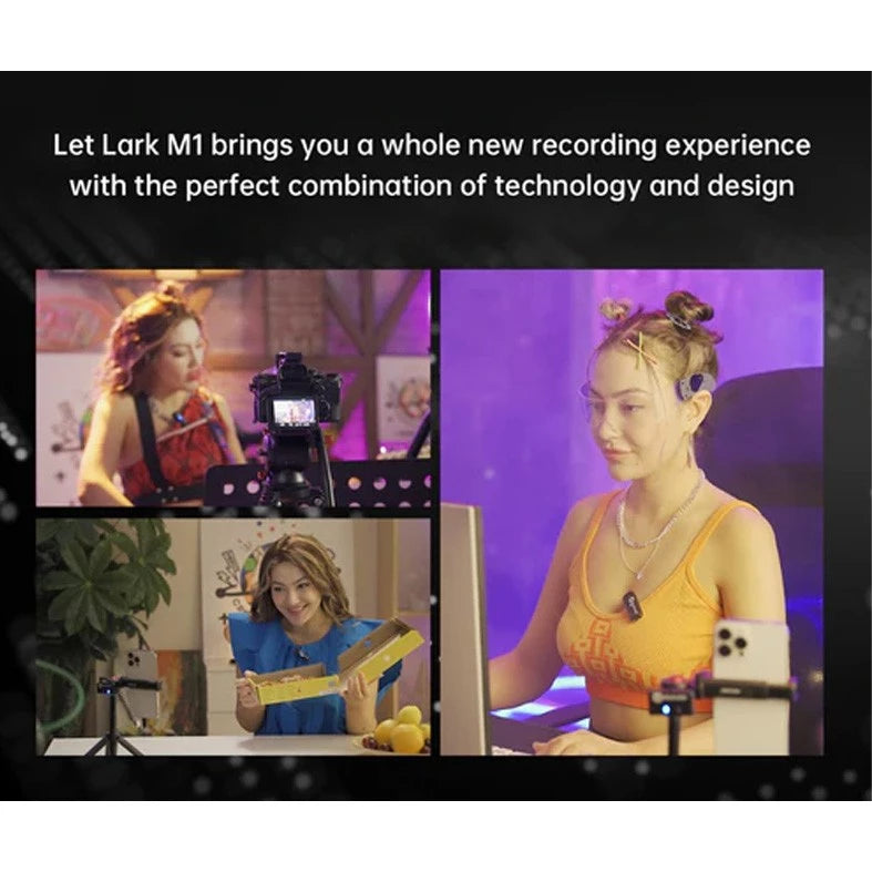 Hollyland LARK M1 DUO 2-Person Wireless Microphone System (2.4 GHz) Violet Purple