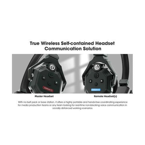 Hollyland Solidcom C1-4S Wireless Intercom Headset System Full Duplex