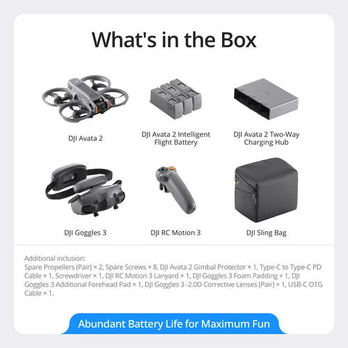 DJI Avata 2 Fly More Combo (3 Batt)