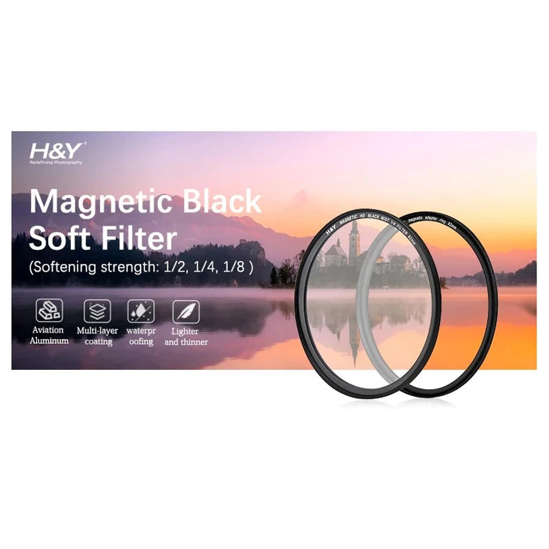 H&Y Magnetic HD Black Mist 1/8 Filter Kit 49mm (MC8-49)