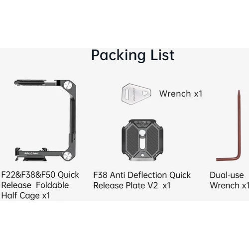 Falcam F22&F38&F50 Quick Release Foldable Half Cage Kit C00B3809
