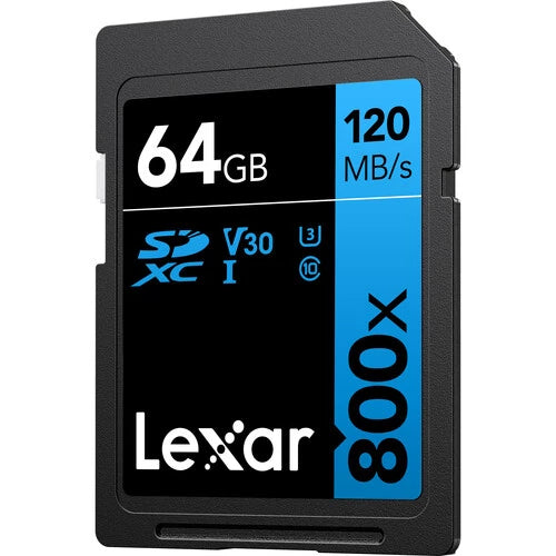Lexar 64GB Professional 800x SDXC UHS-I Memory Card