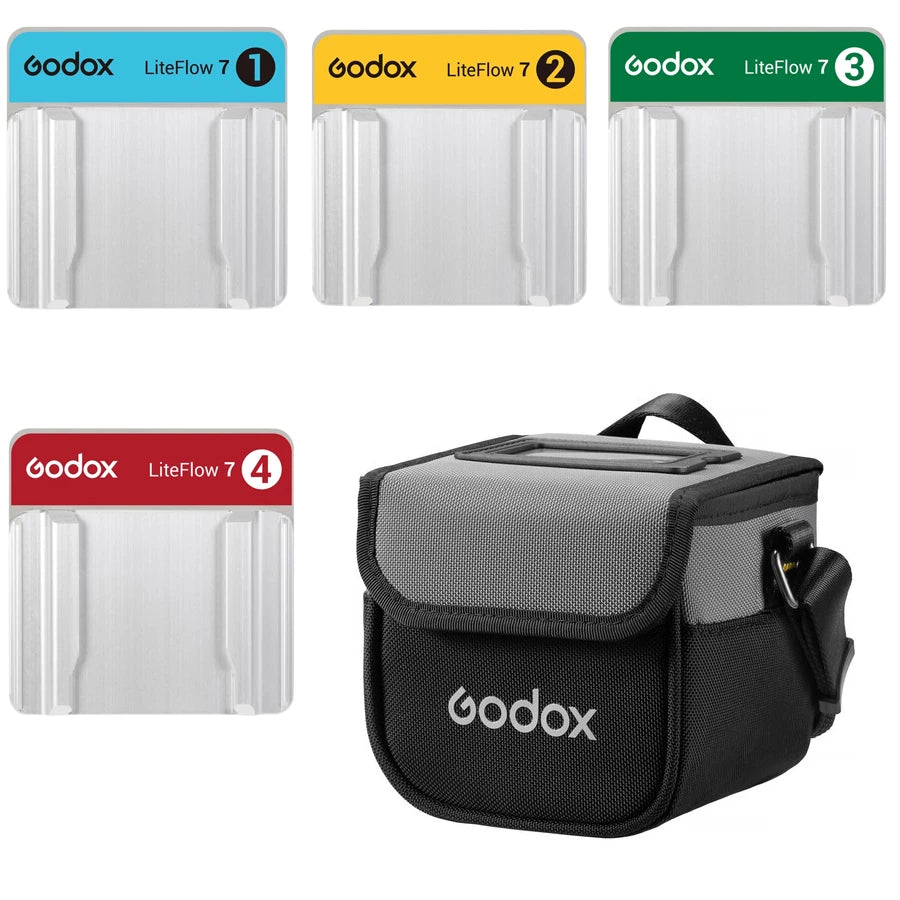 Godox Knowled Liteflow 7 Kit 4-Lightstream Reflector Kit (7x7cm) with Carrying Bag SC13