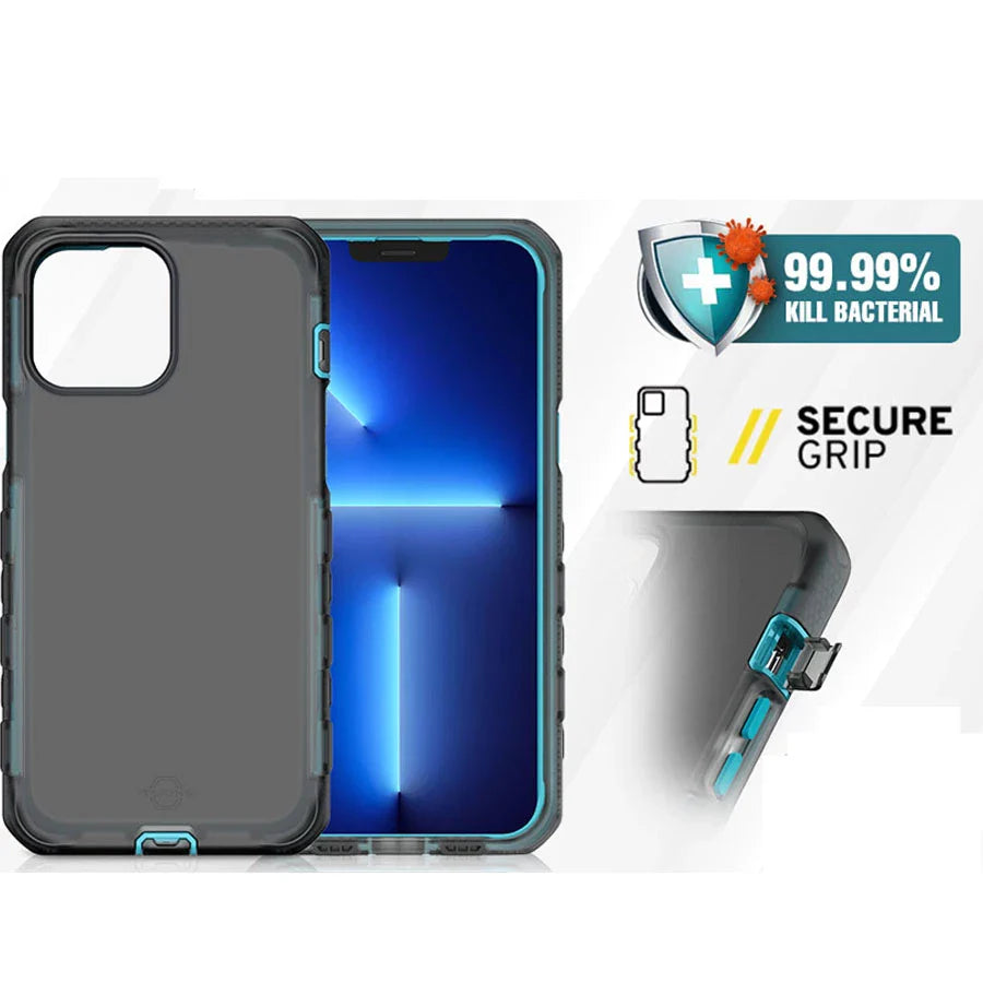 Itskins Case For Iphone 13 Pro Max - Supreme Magclear - Graphite And Graphite Print (AP2M-MGCLR-GRPR)