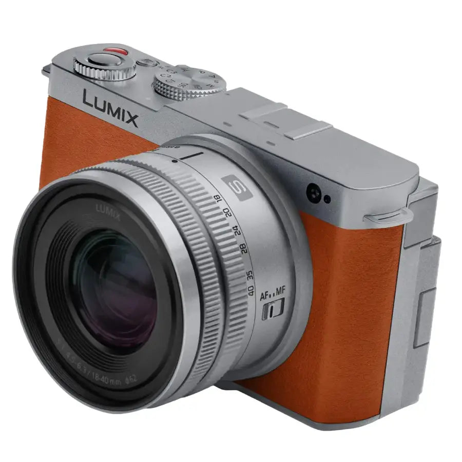 Panasonic Lumix S9 Mirrorless Camera with S 18-40mm f4.5-6.3 (Camel Orange) (FREE PGYTECH OneGo Drawstring Bag (Midnight) + Lexar 256GB Professional SDXC SILVER PLUS)