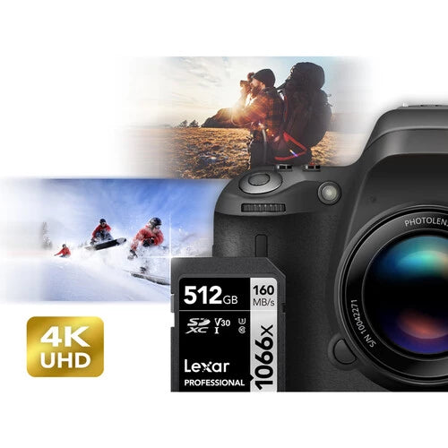 Lexar 512GB Professional 1066x SDXC UHS-I Memory Card