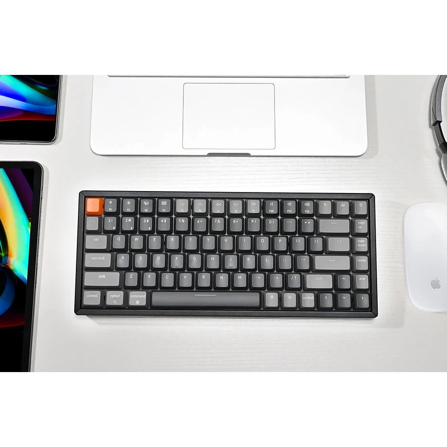 Keychron K2-A2 Wireless Mechanical Keyboard 84 Key White Backlight Plastic Frame Blue Switch