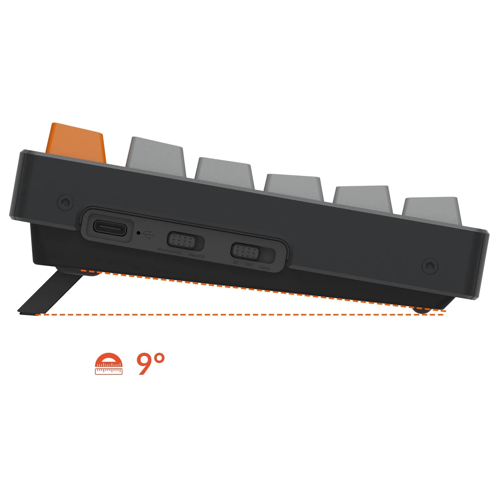 Keychron K10-G3 Wireless Mechanical Keyboard White Backlight Gateron Mechanical (Hot-swappable) Brown Switch