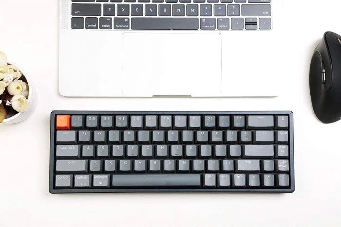 keychron K6-U3 68Key White Led Plastic Frame Brown Swicth Keyboard