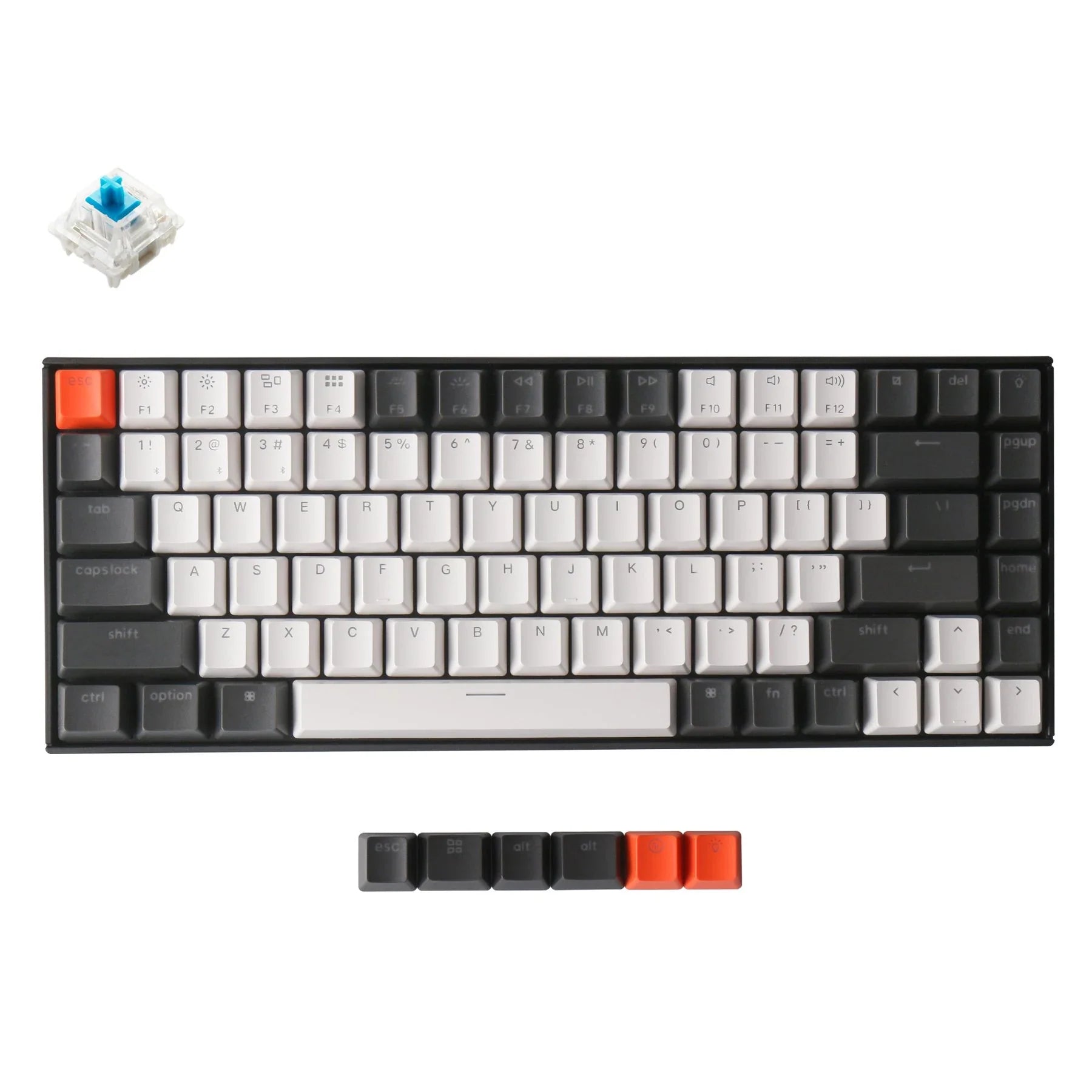 Keychron K2-B2H 84Key RGB Led Plastic Frame Blue Swicth Hot-Swappable Keyboard