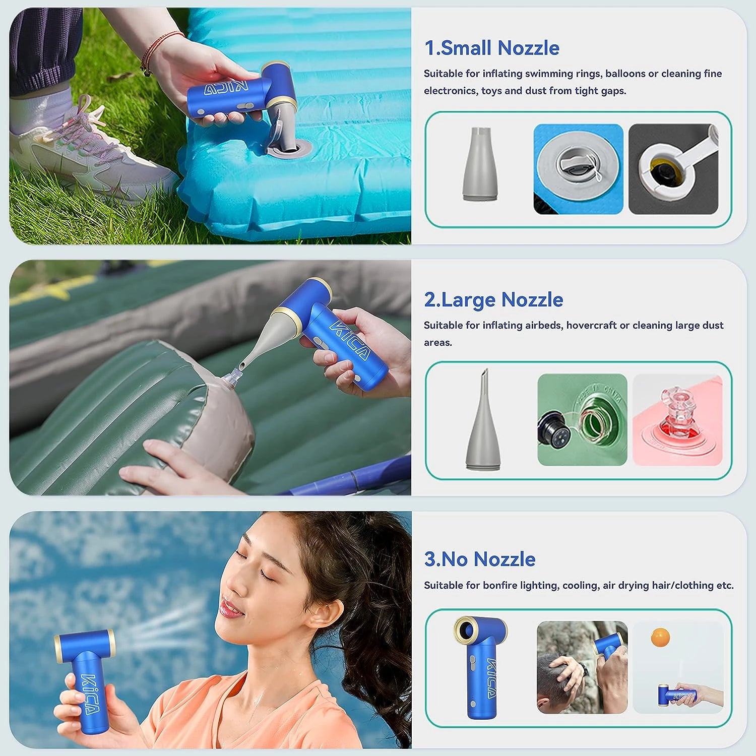 KiCA JetFan Gen 2 Compressed Air Duster Blower Red