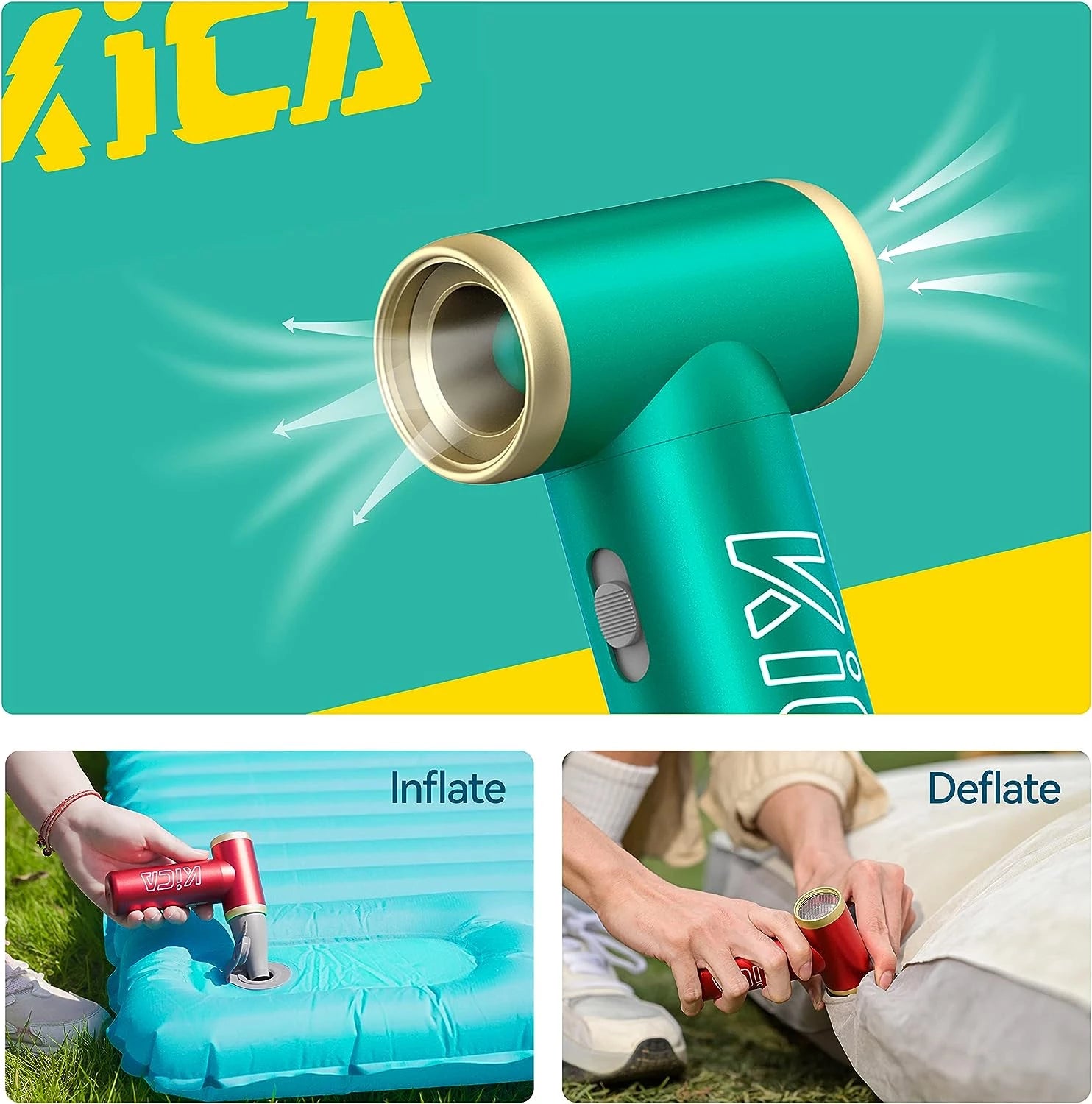 KiCA JetFan Gen 2 Compressed Air Duster Blower Blue