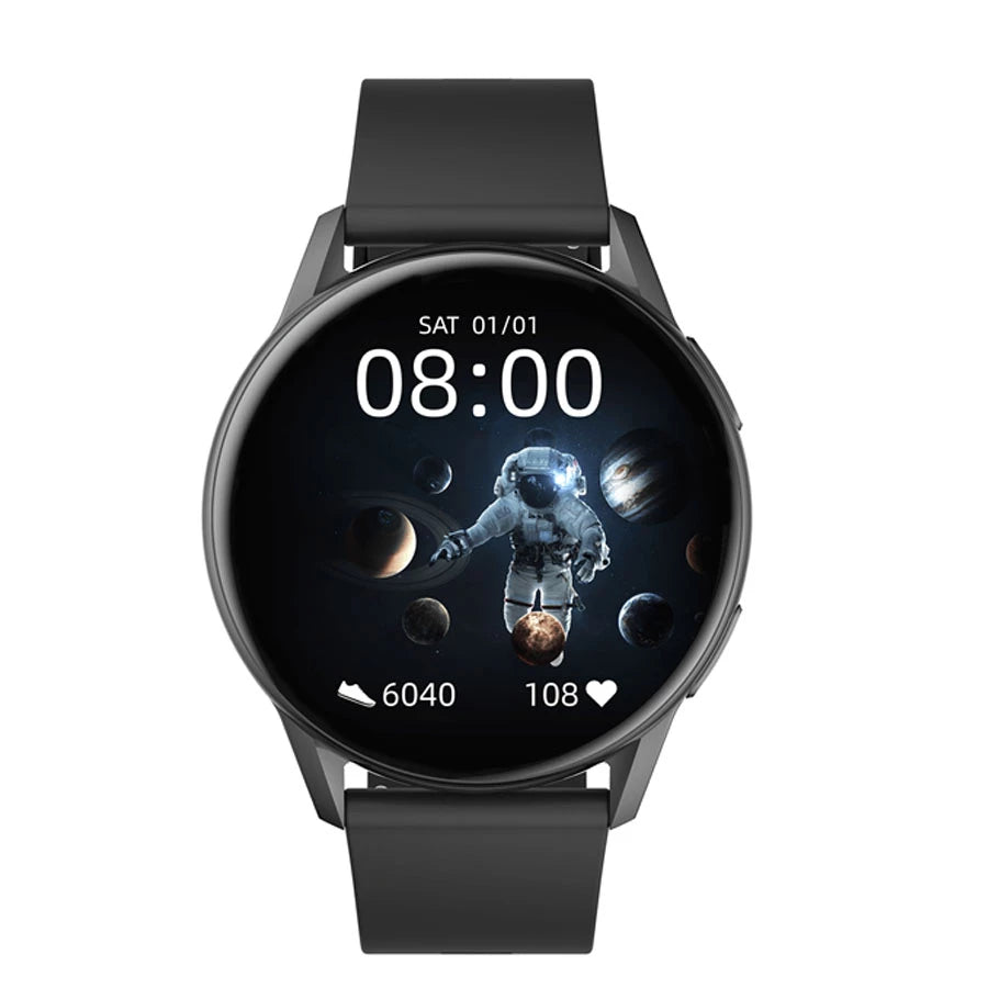 Kieslect K10 Smart Watch Heart Rate SpO2 Monitoring 1.32 inch AMOLED Black