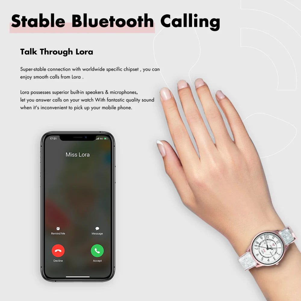 Kieslect Lora Lady Calling Smart Watch Heart Rate SpO2 Monitor