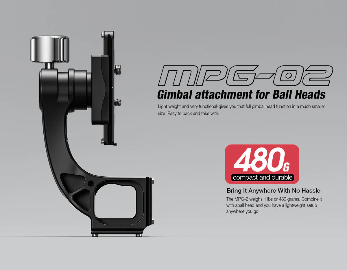 Leofoto MPG-02 Gimbal Attachment for Heads (Arca Compatible)