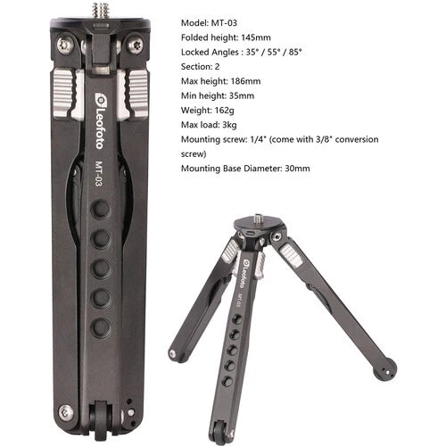 Leofoto MT-03 Table Mini Tripod