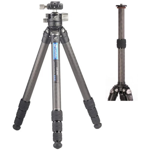 Leofoto LS-324C+LH-40R Diamond Cutting Carbon Fiber Tripod
