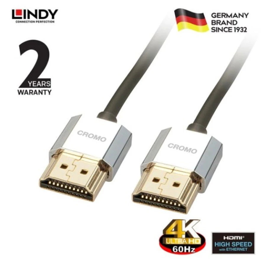 Lindy #41676 Cromo Slim High Speed HDMI Cable with Ethernet 4.5m