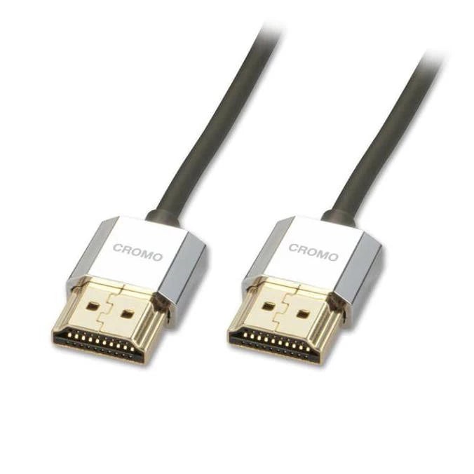Lindy # 41672 CROMO Slim High Speed HDMI Cable with Ethernet, 2m