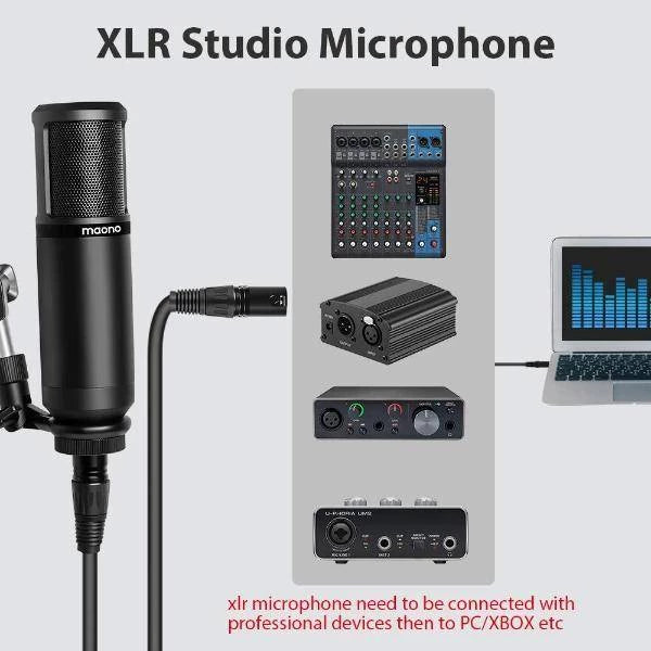 Maono AU-PM320 Mic Condenser XLR