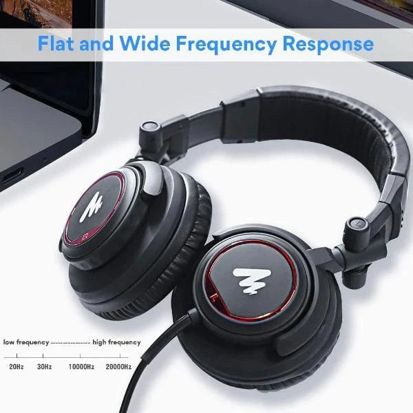 Maono AU-MH501 Studio Monitor Headphones Over Ear for Recording