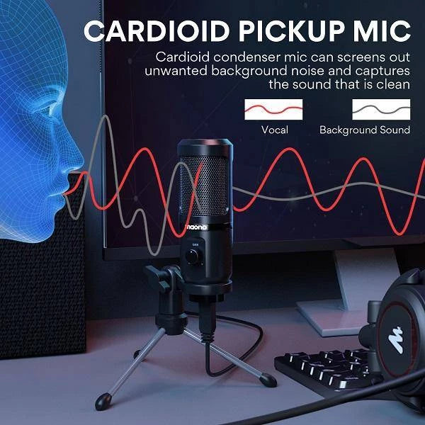 Maono AU-PM461TR Mic USB Condenser Stand Kit Recording