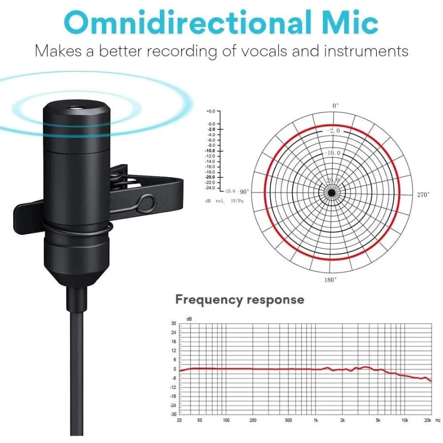 Maono AU-100R Rechargeable Lavalier Microphone