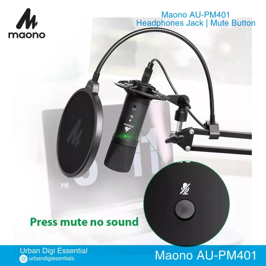 Maono USB Microphone AU-PM401