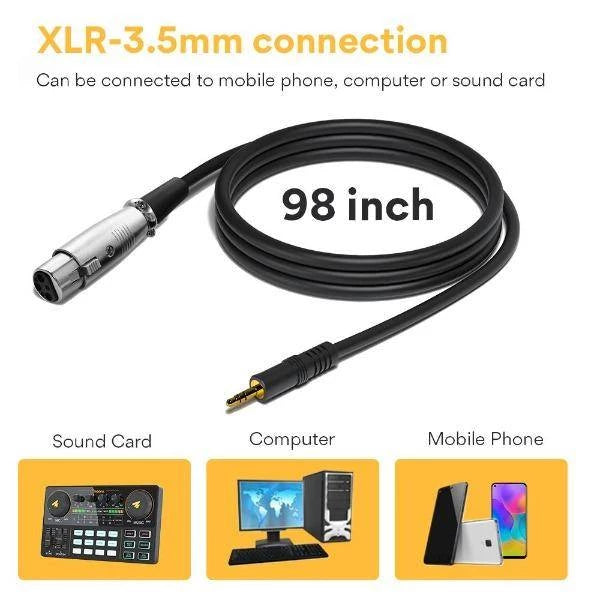 Maono AU-PM360TR Mic Condenser XLR plus Stand Kit Recording