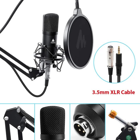 Maono AU-A03 Condenser Podcasting Microphone Kit