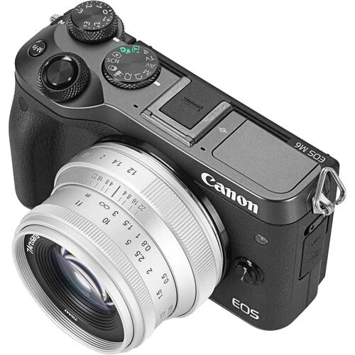 7Artisan 35mm F1.2 II Canon EOS-M Mount (Silver)