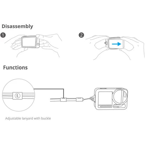 PGYTECH OSMO Action Silicone Rubber Case(Black) P-32C-030
