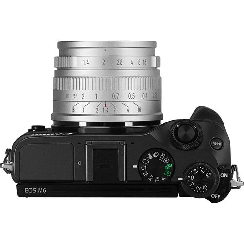 7Artisan 35mm F1.4 APS-C Canon EOS M Silver