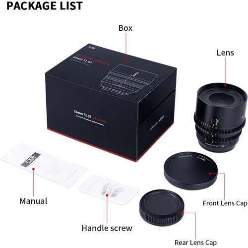 7artisans 25mm T1.05 Vision Cine Lens - Sony E