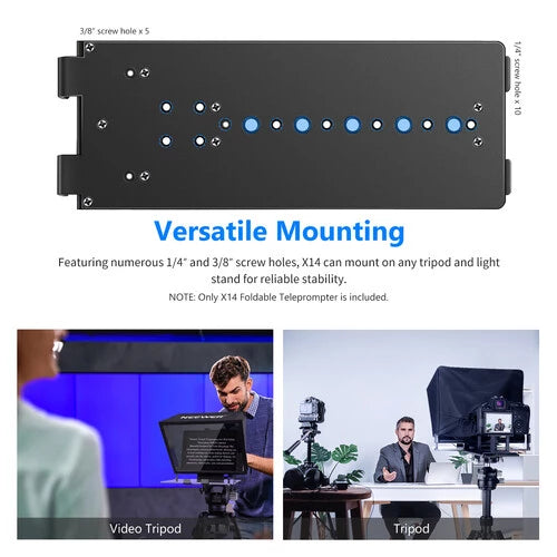 Neewer X14 Pro Aluminum Teleprompter with Remote & Carry Case