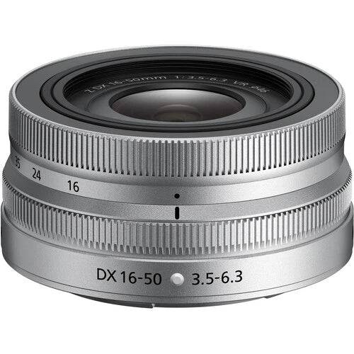 Nikon NIKKOR Z DX 16-50mm f3.5-6.3 VR Lens (Silver)