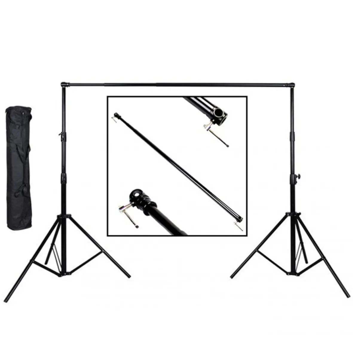 Meking Background Stand Kit with Bag, Telescopic Bar, 3.0m L-2900FPG