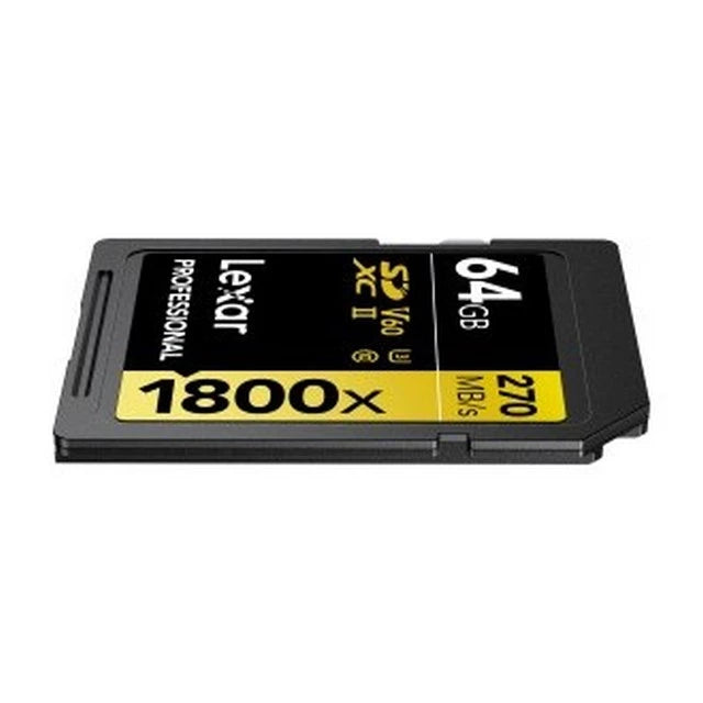 Lexar 64GB Professional 1800x SDXC UHS-II Memory Card